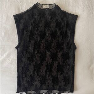 Abercrombie & Fitch Black Lace Top